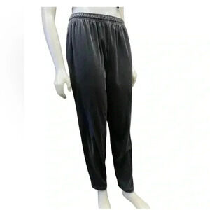 Adolfo Sport Vintage Grey Velour Lounge Jogging  Pants Size Small